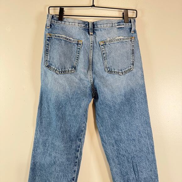 Boyish Kirby Jeans Womens Size 26 The Birds Blue Denim Mid Rise Straight Leg - Picture 6 of 12